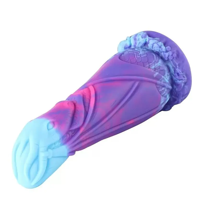 Фалоімітатор Hismith 7.48″ Silicone Dildo HSA139 Monster Series система KlicLok для секс-машин - фото 5