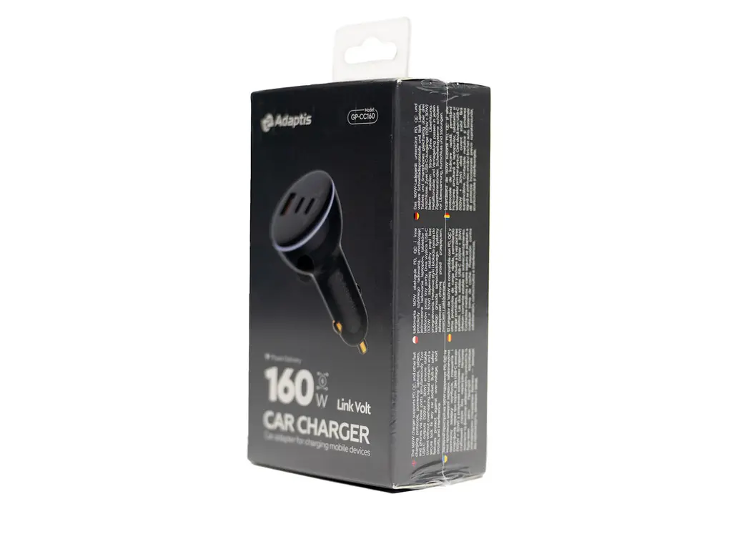 Автомобільний зарядний пристрій Adaptis GP-CC160 160W (2 Type-C+USB) - фото 7