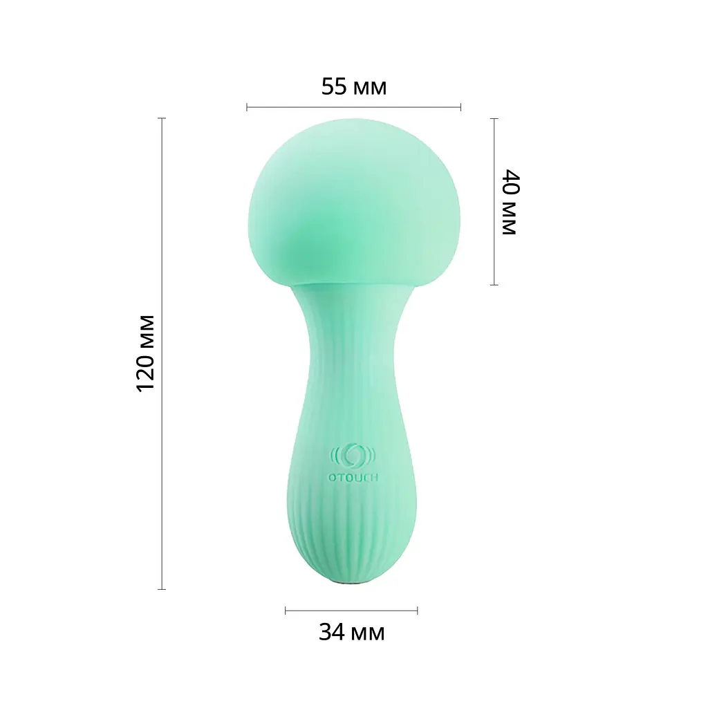 Вібромасажер Otouch MUSHROOM Teal, 7 режимів, функція нічника, технологія "старт-стоп" - фото 2