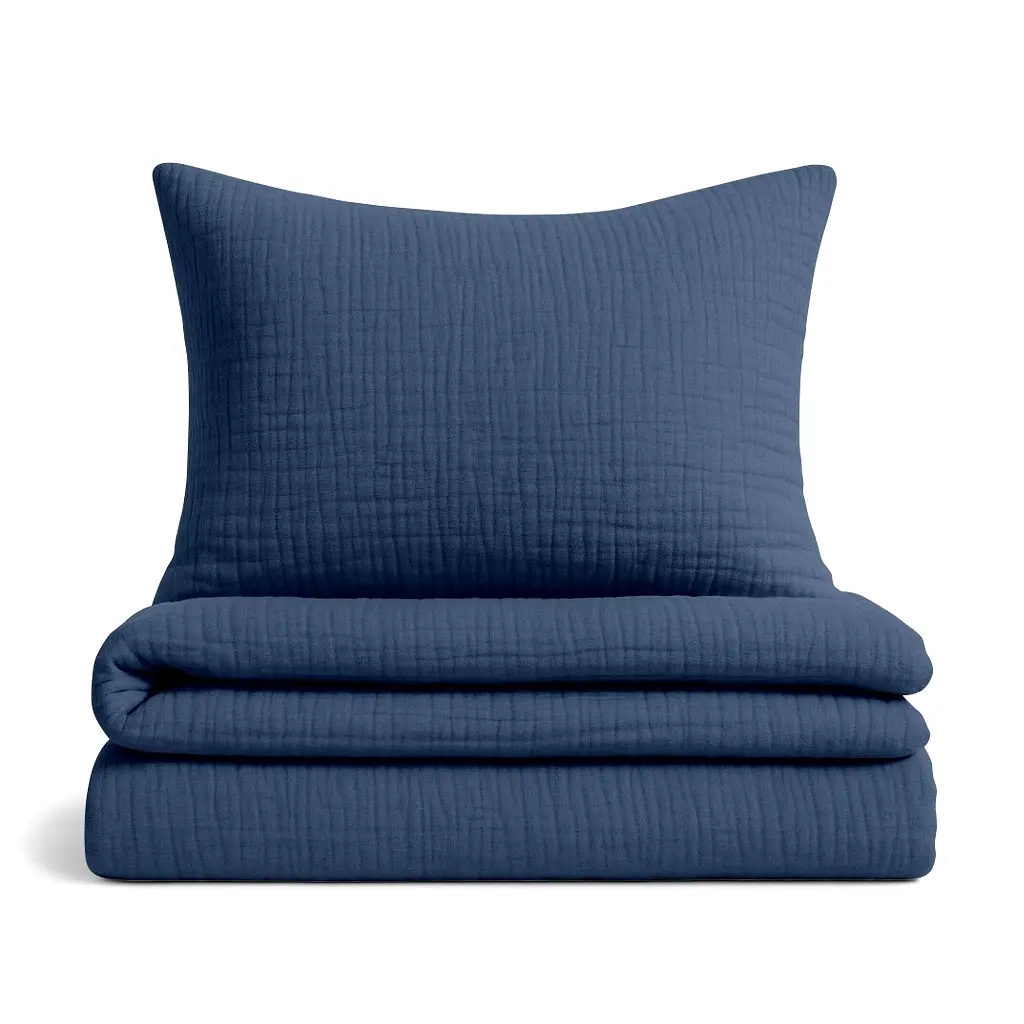 Дитяча постіль Cosas Denim без простирадла муслін 110х140 см (Set_Muslin_026Denim_140_2)