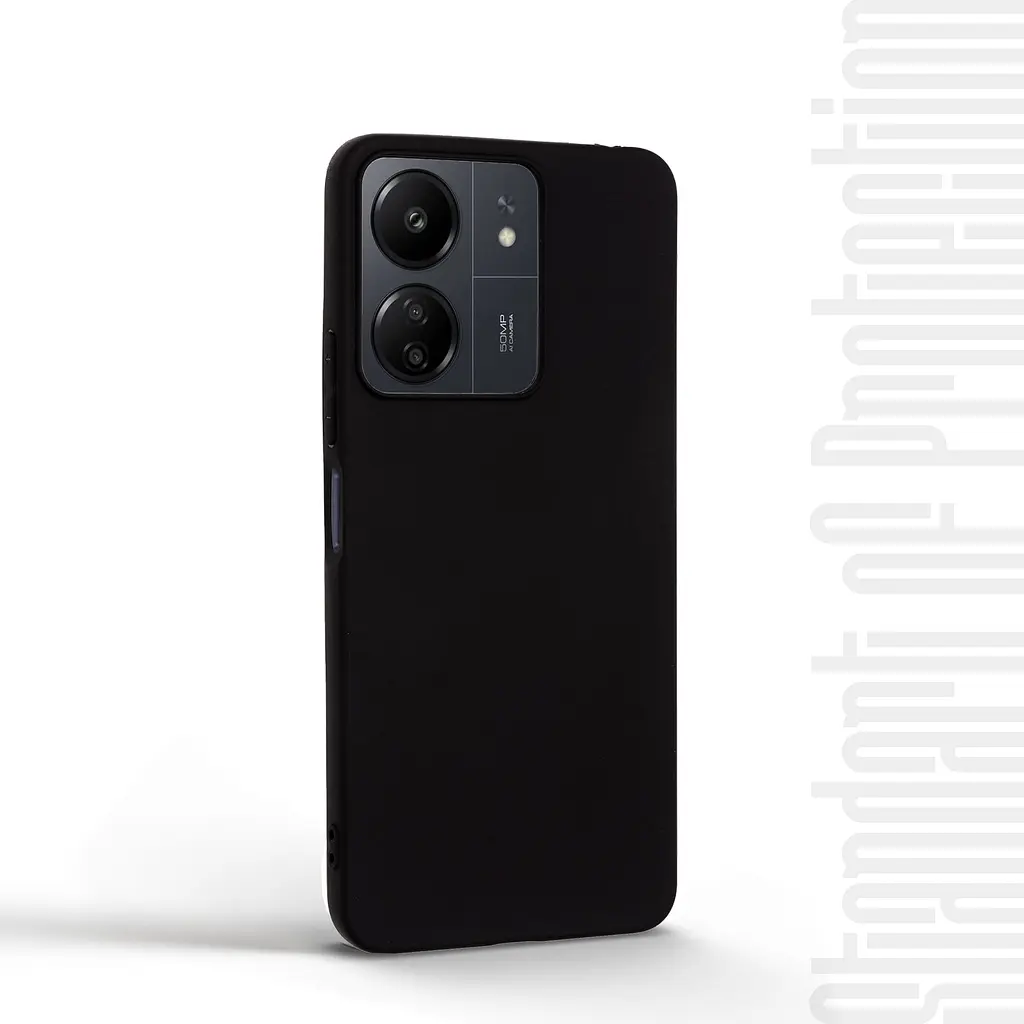Чехол-накладка для смартфона Xiaomi Redmi 13C 4G Poco C65 противоударный, силиконовый, термополиуретановый (ТПУ), с защитой камеры и корпуса, черный, защита всего корпуса, ArmorStandart (ARM72471) - фото 2