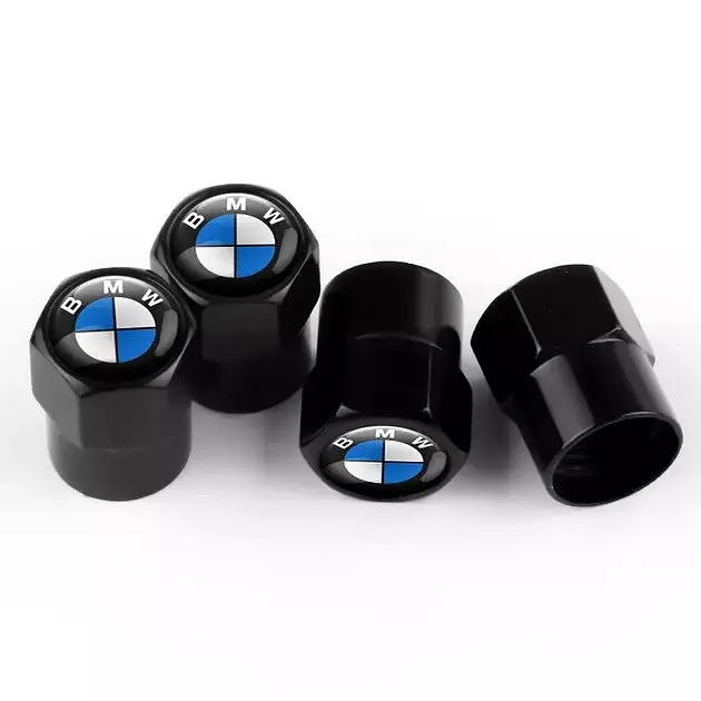 Ковпак вентиля колеса BMW БМВ 4 шт Тюнінг Чорні - фото 2