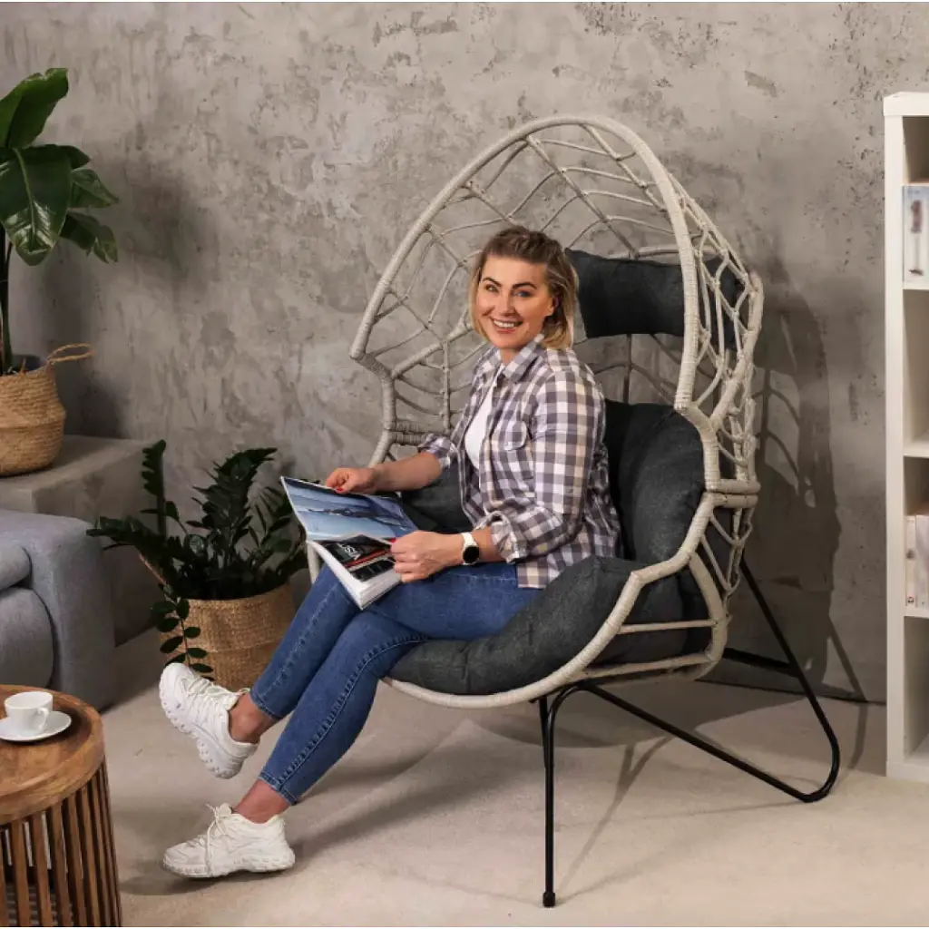 Крісло-кокон Di Volio Alcamo ротангове для відпочинку - фото 8