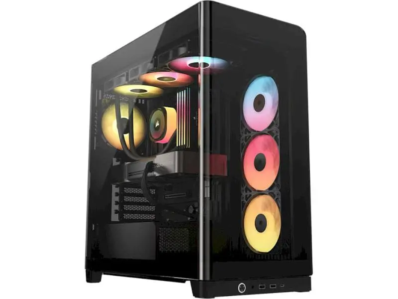 Корпус Corsair Frame 4500X LX-R RGB iCUE Link Black (CC-9011316-WW) - фото 3