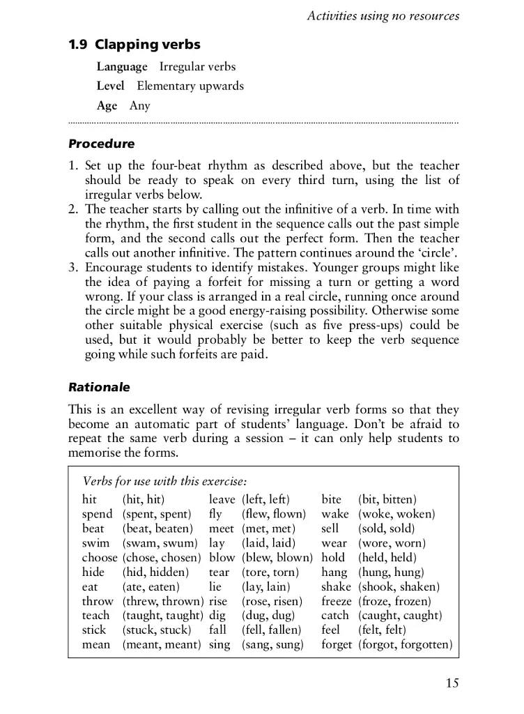 Lessons from Nothing. Activities for Language Teaching with Limited Time and Resources - Брюс Марсленд - фото 11