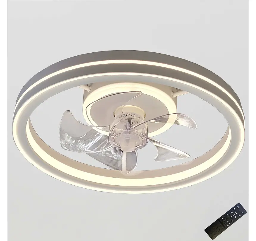 Стельова LED-люстра-вентилятор Artlight WG5114AWH, біла, 55 Вт, від 10-18 м² - фото 3