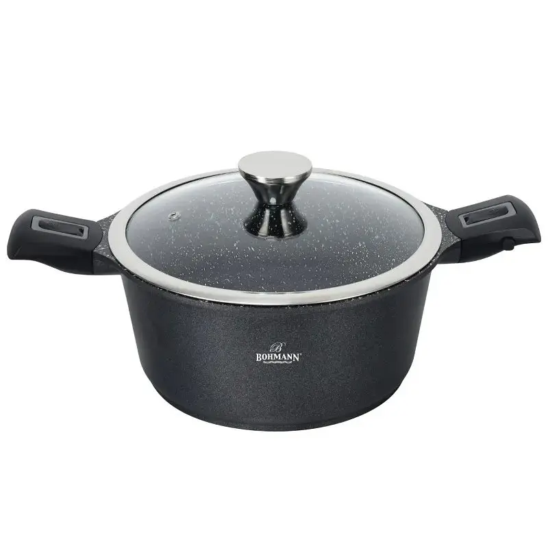 Каструля з мармуровим покриттям Bohmann BH 1730-24 см CR 4,3 л