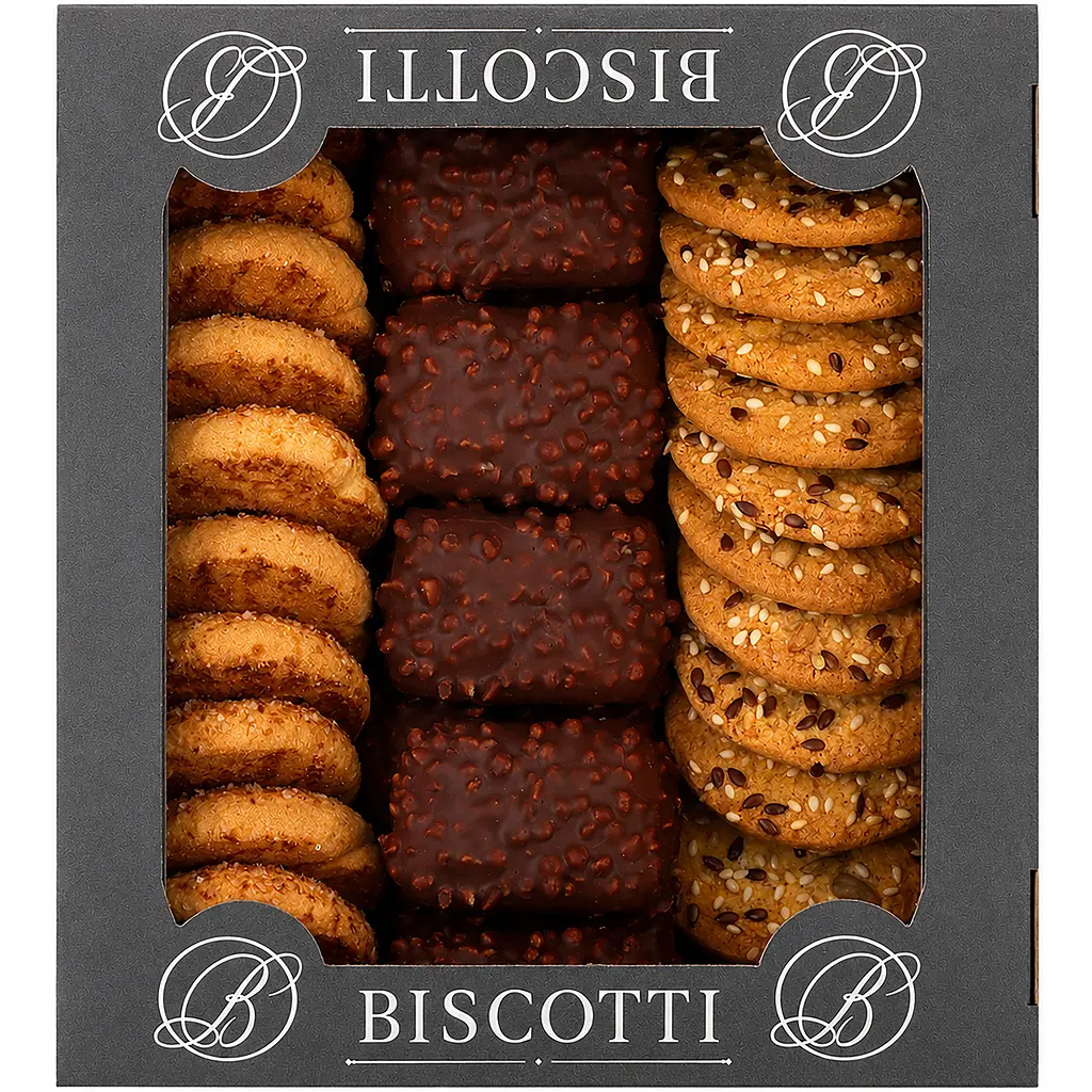 Набір печіва Biscotti: Дольче Місто Мікс здобне пісочно-відсадне 450 г + Деміціо Мікс 0.45 кг - фото 3