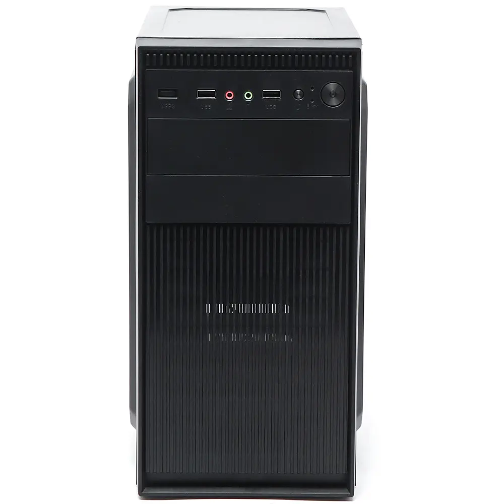 Корпус Casecom GN-1718 500W-120mm USB 3.0 mATX, Чорний - фото 2
