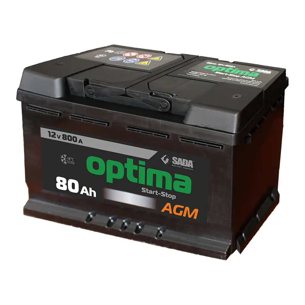 Автомобильный аккумулятор Optima AGM 6СТ-80 12В 80Ач 800А - фото 3