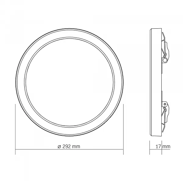 LED світильник круглий VIDEX DL6R 24W 3000K-4000K-6500K White - фото 6