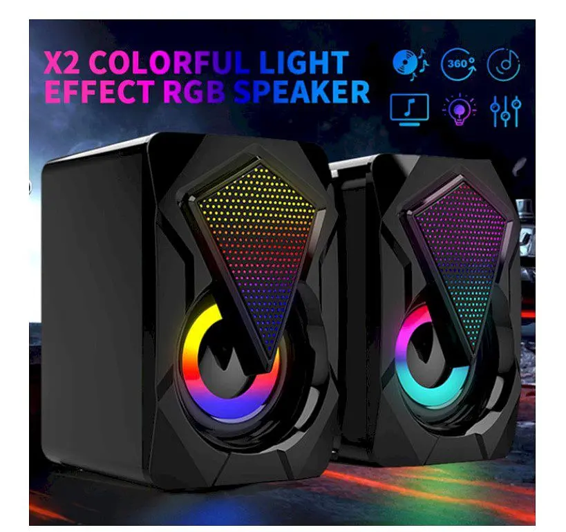 Компьютерные колонки Kisonli L9090 RGB, 6Вт, для ПК и ноутбука - фото 5