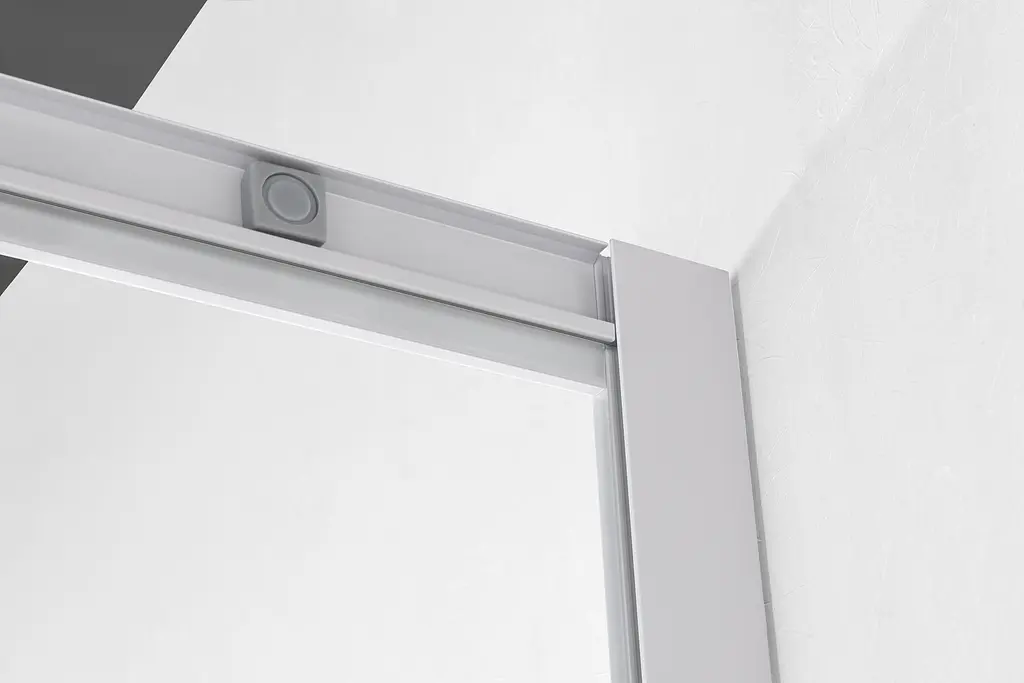 Душова кабіна кутова Eger Tisza 90x90 розсувна скло Spagetti без піддону white 599-021-S/1, Білий, интимато, білий - фото 4