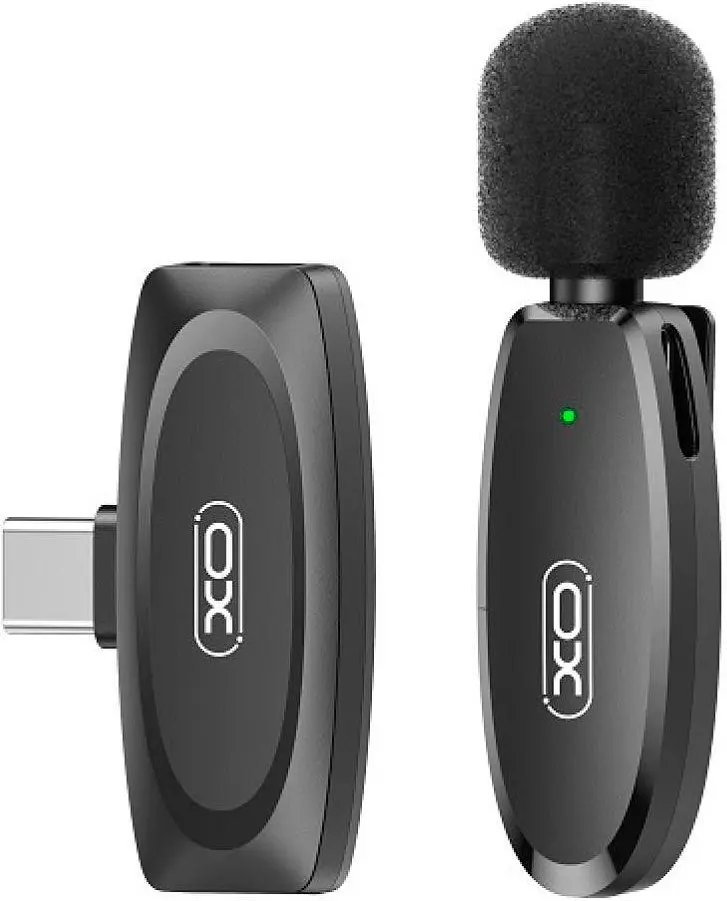 Мікрофон петличний XO MKF08A Type C black UA