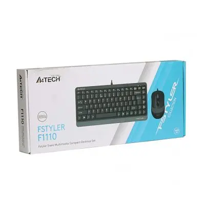 Комплект A4Tech F1110 USB Grey (4711421987547) - фото 8