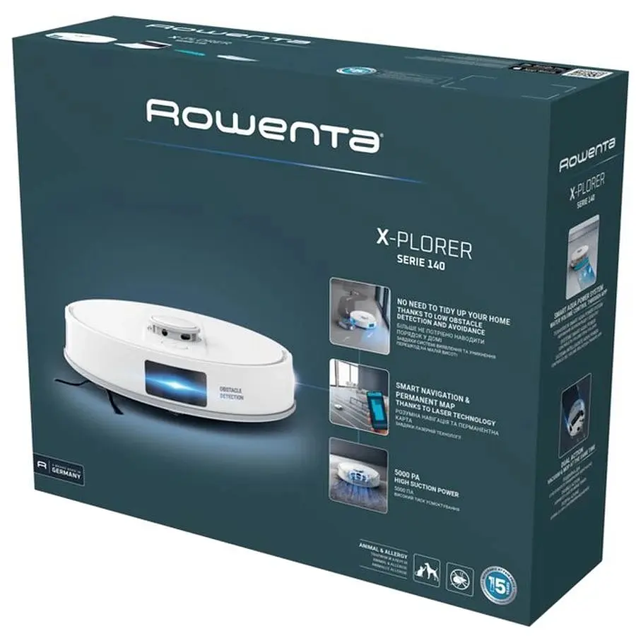 Робот-пилосос Rowenta X-Plorer Serie 140 Total Care RR9177WH - фото 3