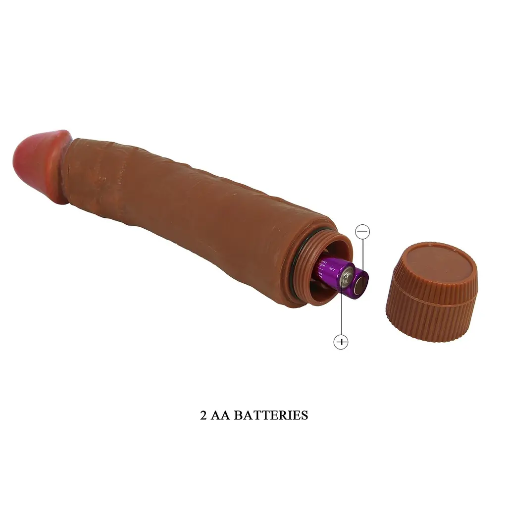 Вібратор Baile barbara Dwarf, 24 см (коричневий) - фото 11