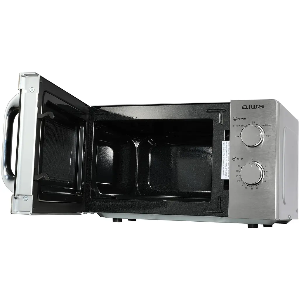Мікрохвильова піч AIWA NAMICOOK SILVER20 MW-200SL 20л/ 700Вт/ мех.управл../срібна - фото 5