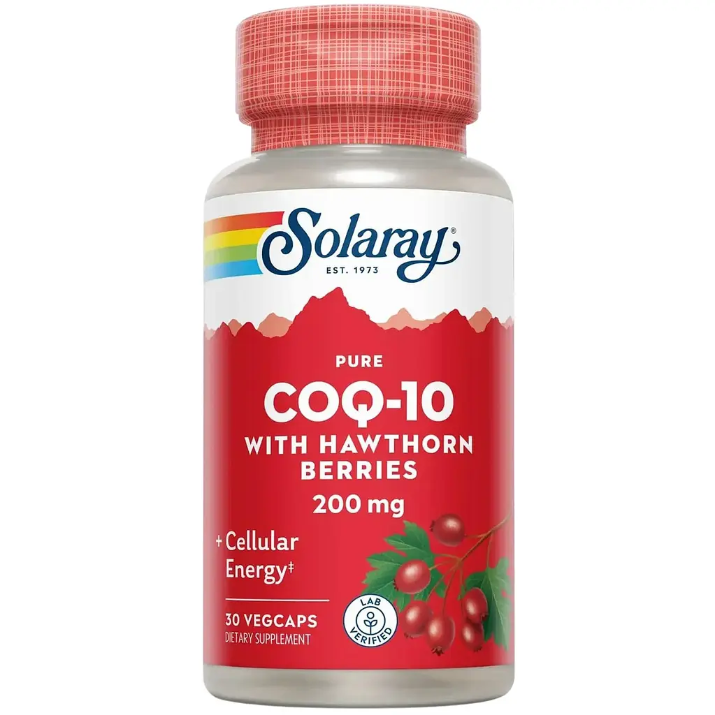 Коензим Q10 Solaray CoQ-10 200 мг 30 веганських капсул