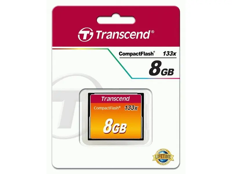 Карта пам'яті Transcend CompactFlash Card 133X 8 GB (TS8GCF133) - фото 2