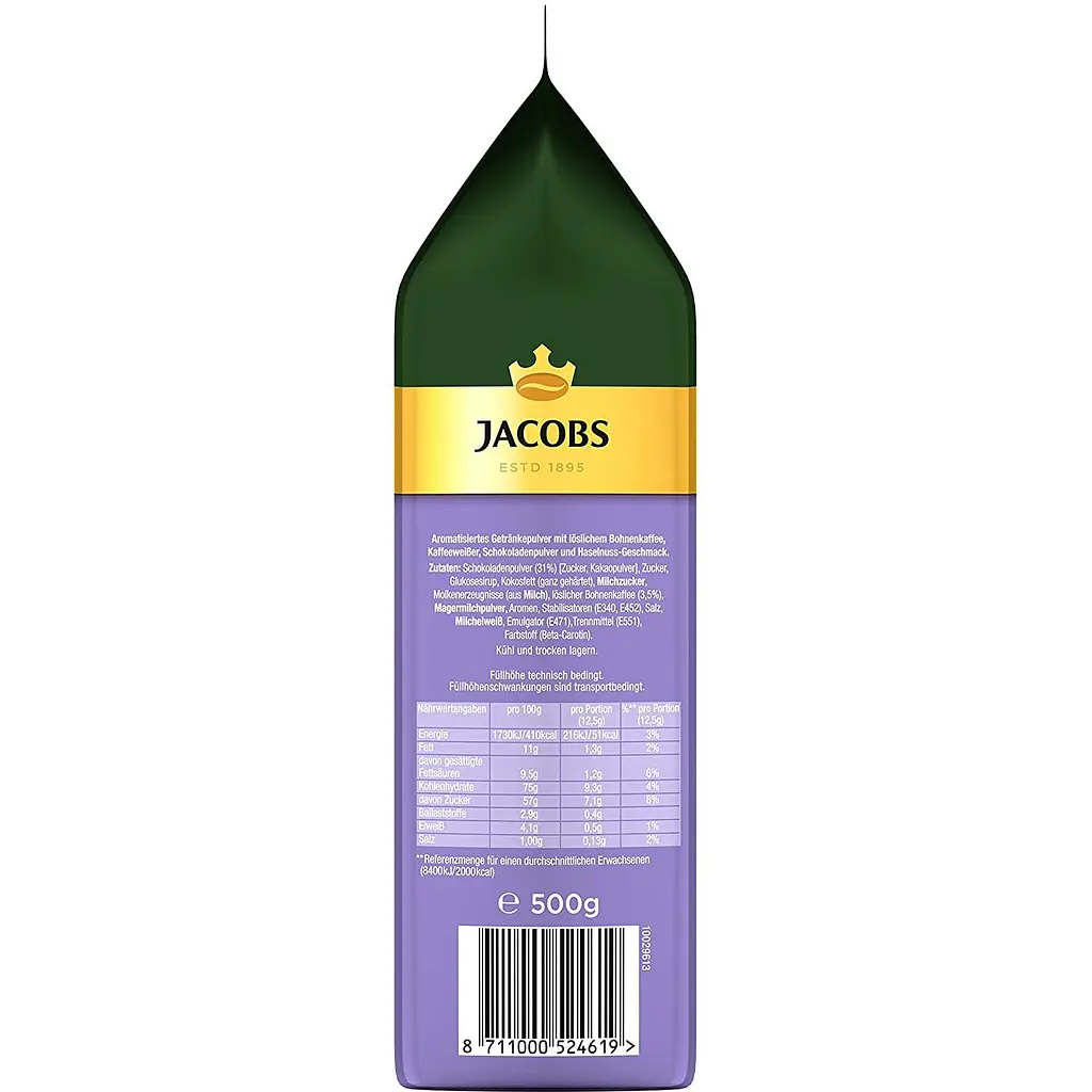 Напиток кофейный Jacobs Cappuccino Milka Choco Nuss, 500 г (911744) - фото 4