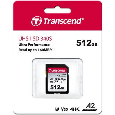 Карта пам'яті Transcend 512GB SD class 10 UHS-I U3 4K (TS512GSDC340S) - фото 2
