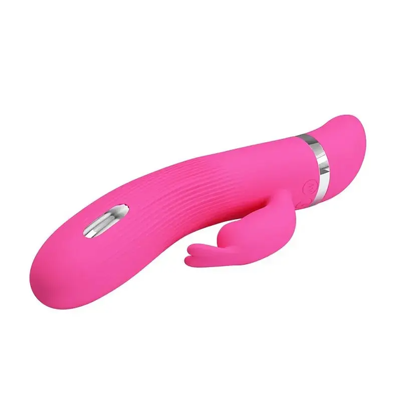 Вібратор-кролик Pretty Love Ingram Vibrator з електростимуляцією, 19.2х3.5 см рожевий - фото 2