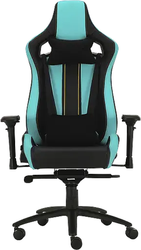 Геймерское кресло GT Racer черное с ментоловым (X-0715 Black/Mint) - фото 2