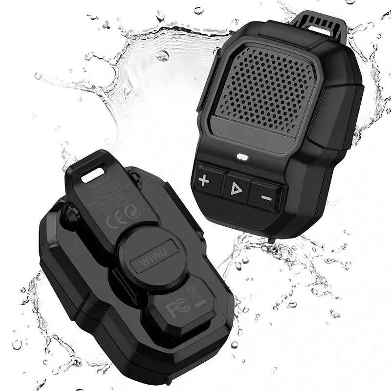 Bluetooth Колонка Wiwu SPK-001 Buddy Fun with Magnetic Clip Black - фото 5