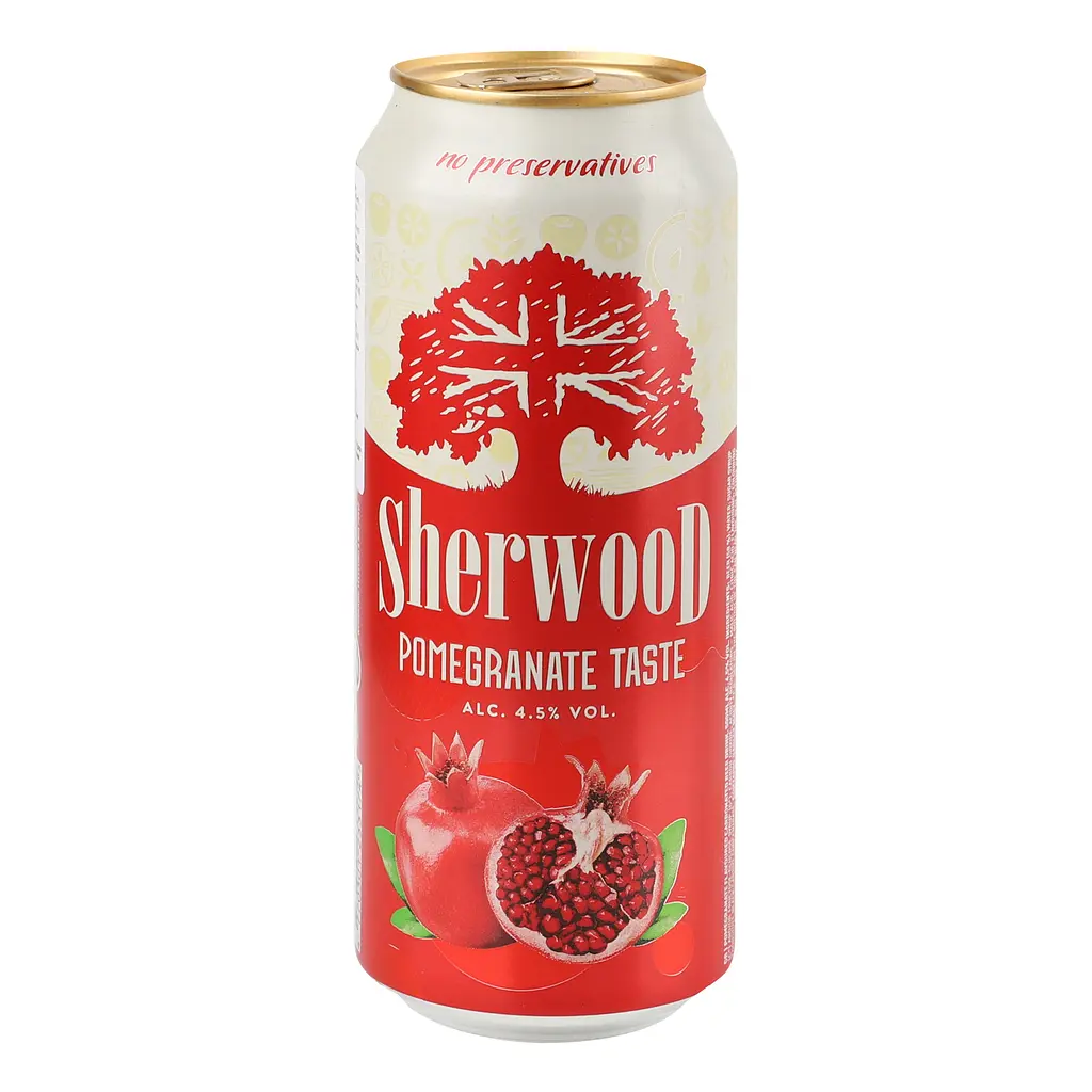 Суміш пива з соком Sherwood Pomegranate світле 4.5% 0.5 л з/б - фото 5