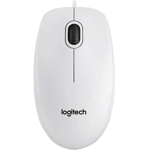 Миша Logitech B100 White (910-003360) - фото 2