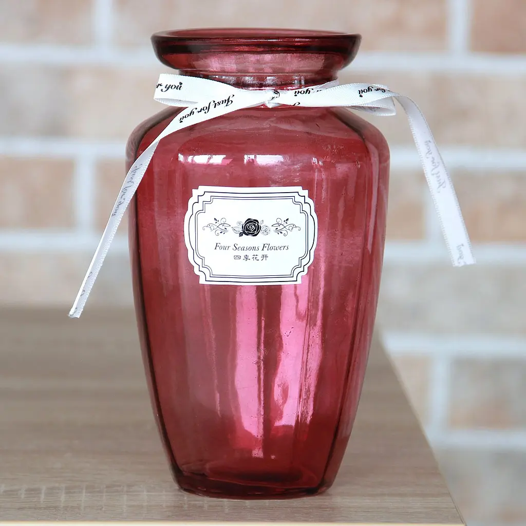 Ваза для цветов Crystal Jane 20 см розовая (83210414_YBCG-210414-29/3) - фото 3