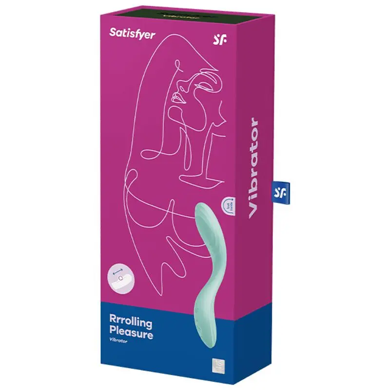 Вібратор Satisfyer Rrrolling Pleasure для точки G, 22х4 см мятний - фото 5