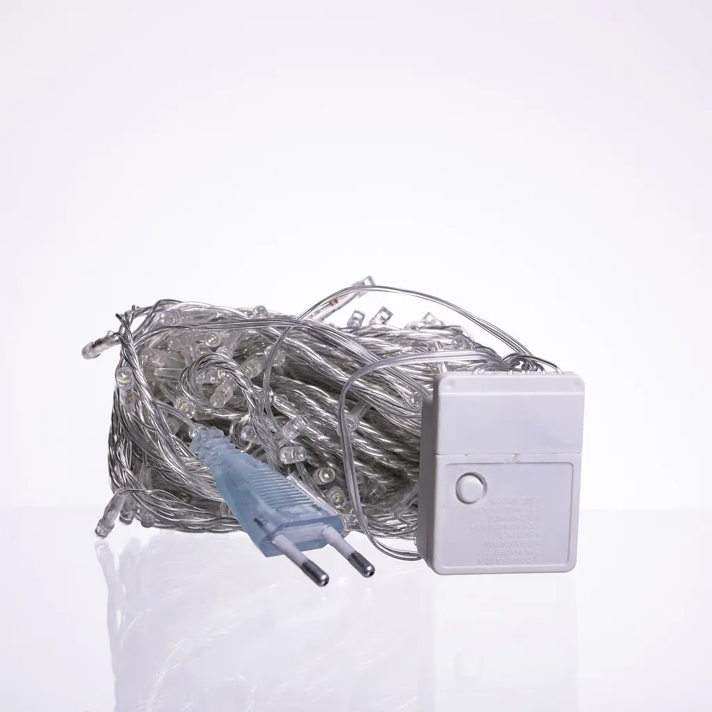 Гірлянда Нитка 120 LED 10 м прозора, білий GarlandoPro W120LED10MWW - фото 5