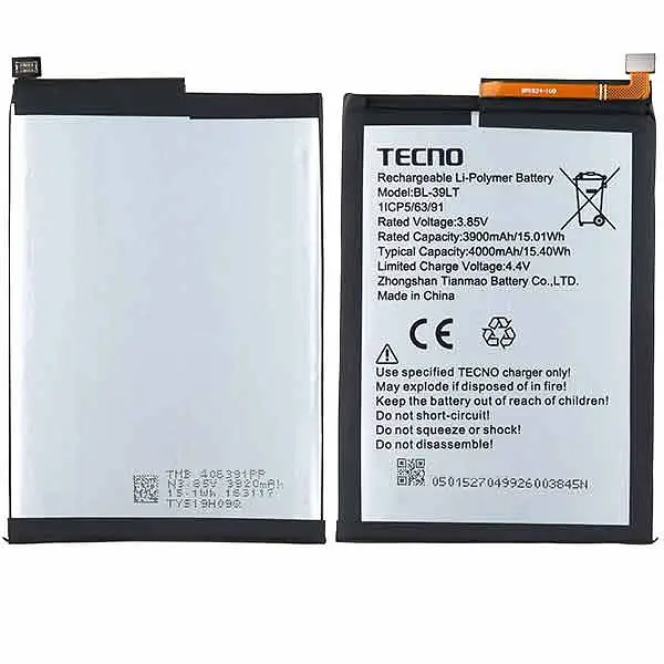 Аккумулятор оригинал Tecno BL-39LT Tecno Spark 4 KC2/ Tecno Camon 12 CC7S - фото 2