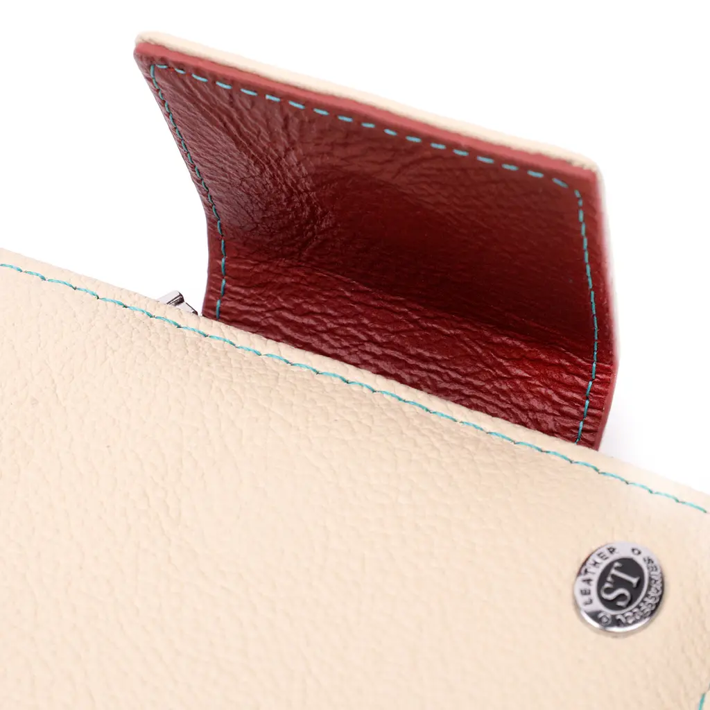 Жіночий шкіряний гаманець ST Leather 9х12х1.5 см acs0028363 - фото 3