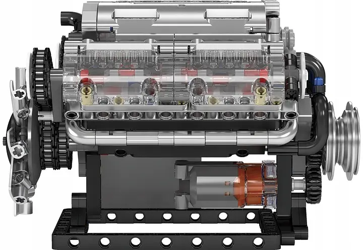 Конструктор двигун Mould King V8 Engine бензиновий восьмициліндровий мотор 10088s для дітей та дорослих 535 деталей - фото 3