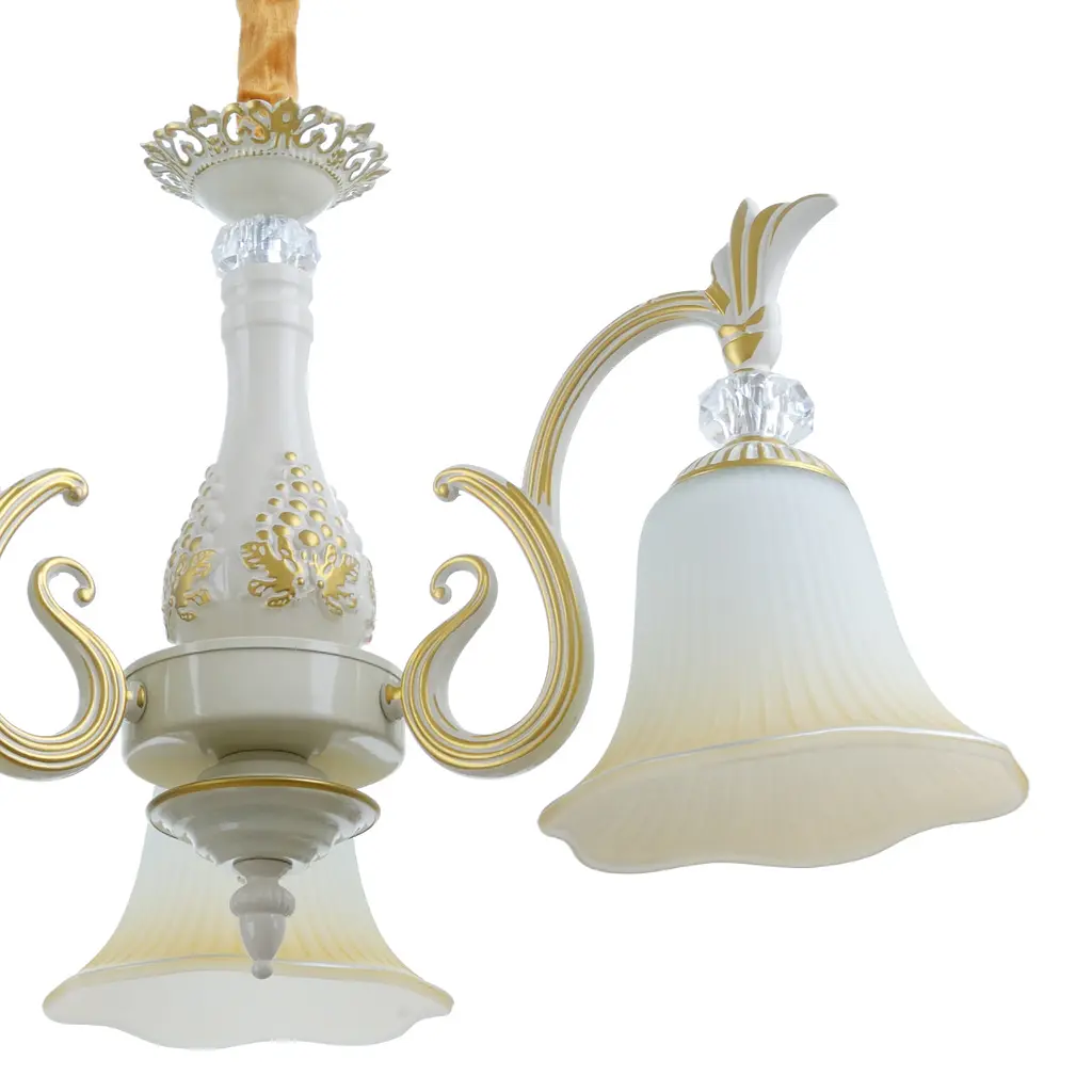 Люстра подвесная Brille прованс E27 60W WH (BKL-685S/3) - фото 2