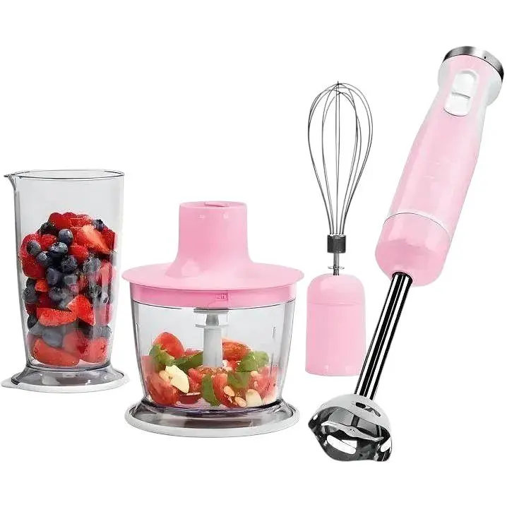 Блендер погружной SilverCrest SSMS 600 D3 600 Вт розовый - фото 2