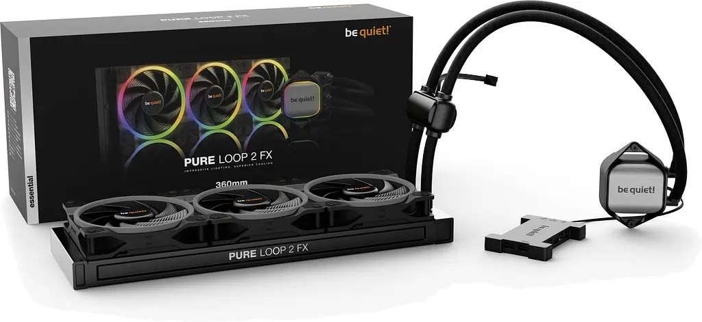 Водяне охолодження be quiet! Pure Loop 2 FX 360 ARGB Black (BW015) - фото 3