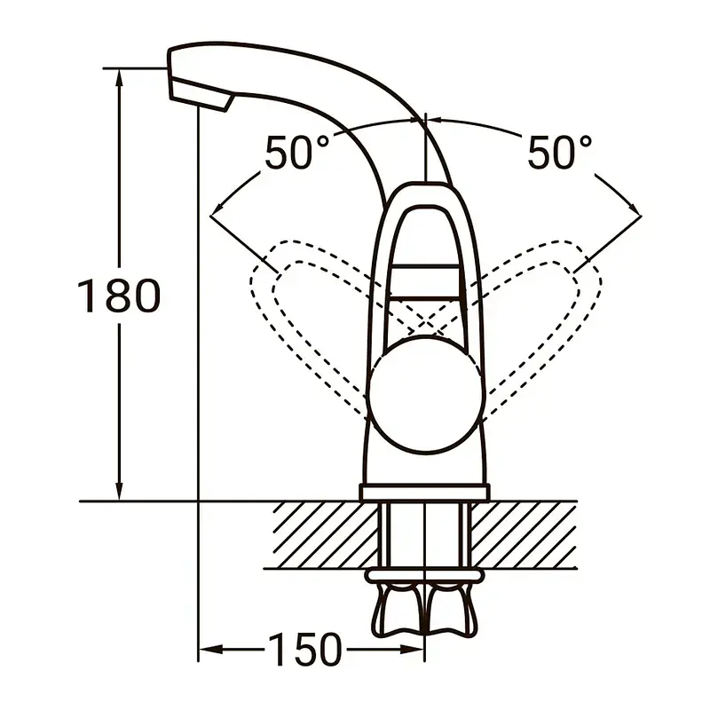 Змішувач AQUATICA HL-1A230C - фото 2