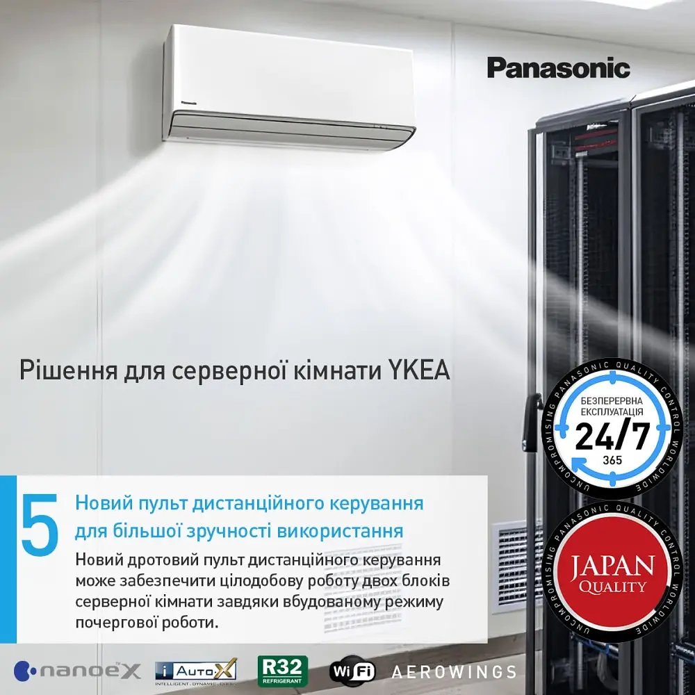 Кондиціонер Panasonic Deluxe Professional for Server Room CS-Z42YKEA/CU-Z42YKEA - фото 12