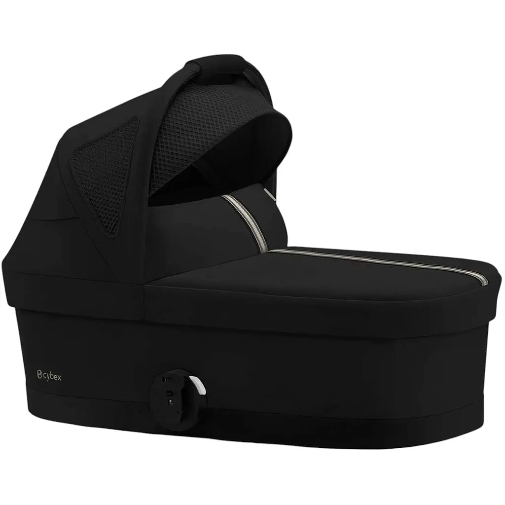 Прогулянкова коляска Cybex Gold Balios S Lux BLK Moon Black з бампером + Люлька Cybex S Moon Black чорна  - фото 3