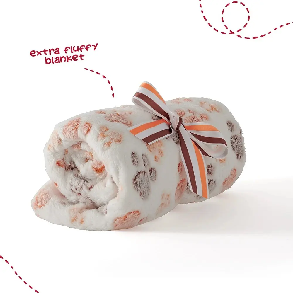Плед Perletti Toys Duff Dog з м'якою іграшкою 120x80 см білий/коричневий (P13067) - фото 2