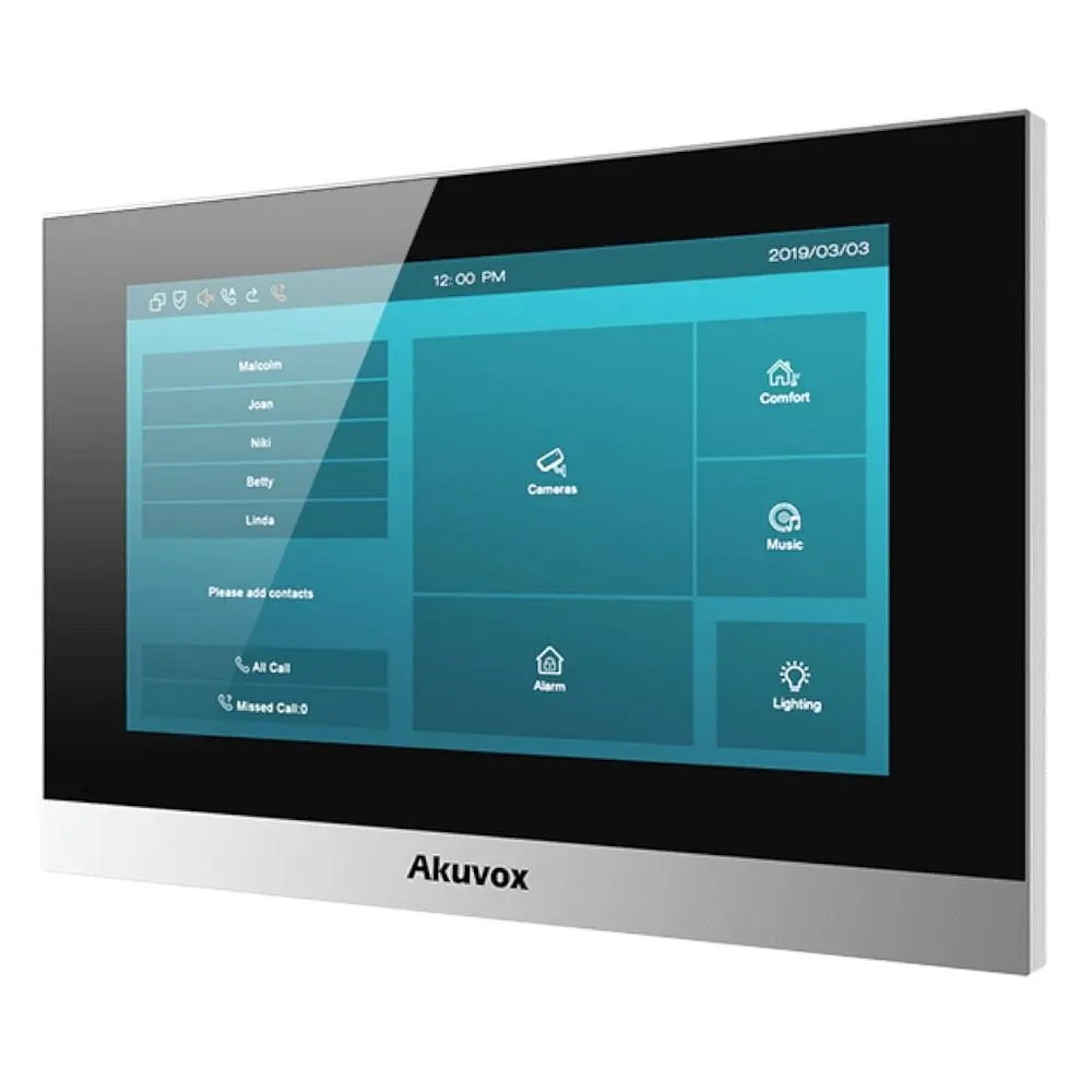 Відеодомофон 7” Akuvox C313S Silver SIP Linux (87-00005) - фото 4