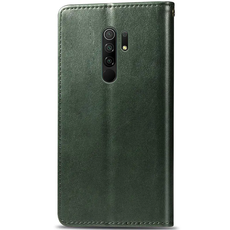 Шкіряний чохол-книжка GETMAN Gallant (PU) для Xiaomi Redmi 9 Зелений - фото 4