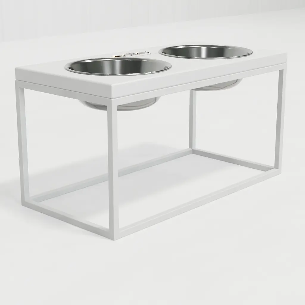 Hollky Base L — миски на підставці для середніх і великих собак (2 × 0,95 л, висота 20 см) - фото 3