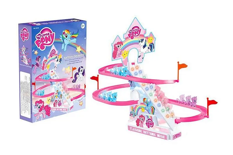 Дитячий інтерактивний трек гірка з фігурками My Little Pony 2010U, в коробці 22,5х7х30,5см