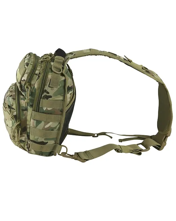 Рюкзак тактичний однолямковий Kombat UK Mini Molle Recon Shoulder Bag 10л Мультикам (1000-kb-mmrsb-btp) - фото 2