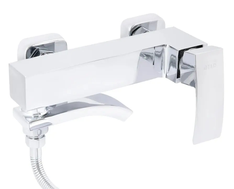 Смеситель для ванны Qtap Swan Cascada, Chrome (k35) с душевым гарнитуром QTSWA260CRM45565 - фото 4